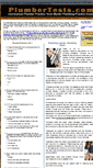 Mobile Screenshot of plumbertests.com